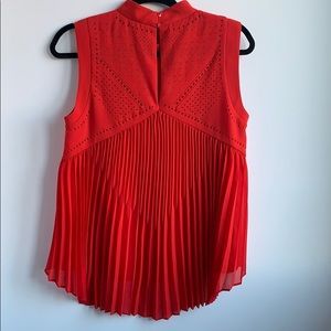 Karen Mullen Red sleeveless blouse